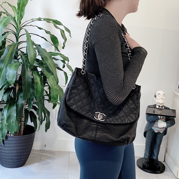 💓Sold💓Chanel Calf Skin large flap tote - Picture 7 of 8